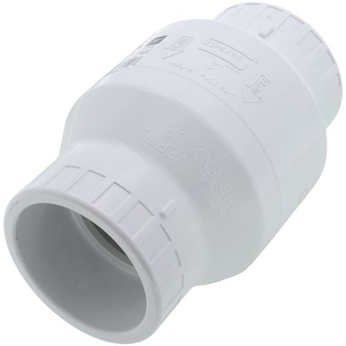 Main product image of 3" PVC Socket Utility Spring Check Valve (White)