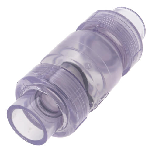 S1720C10 S1720C10 1" Clear PVC Utility Swing Check Valve