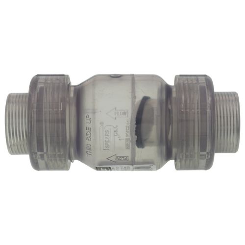 Main product image of 1" Threaded Clear PVC Utility Swing Check Valve