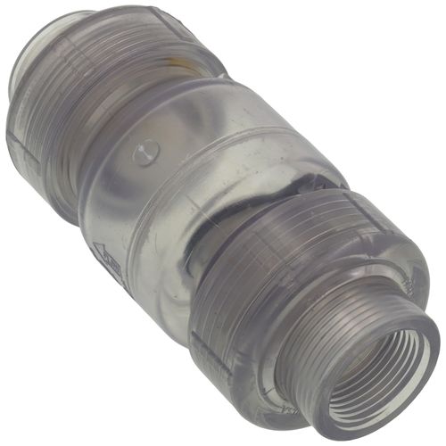 Main product image of 1" Threaded Clear PVC Utility Swing Check Valve