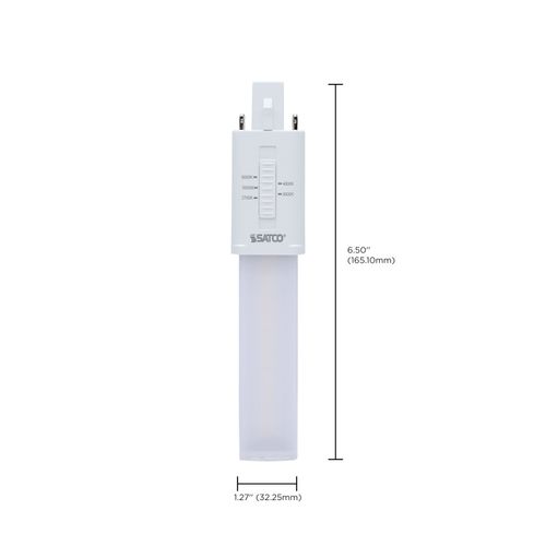 Main product image of 4.5W LED PL 2-PIN, G23 Base, 27K/30K/35K/40K/50K CCT Selectable, 120-277V, Type B, Ballast Bypass (10 Pack)