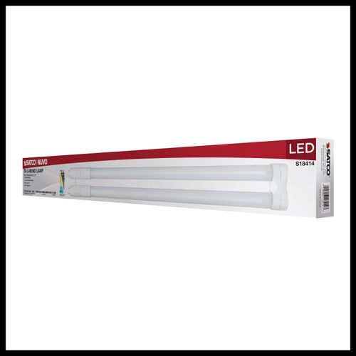 Main product image of 11.5/13/15Wage Selectable T8 U-Bend LED, 30K/35K/40K/50K/65K CCT Selectable, 1", Frost Finish, 120-277V (12 Pack)