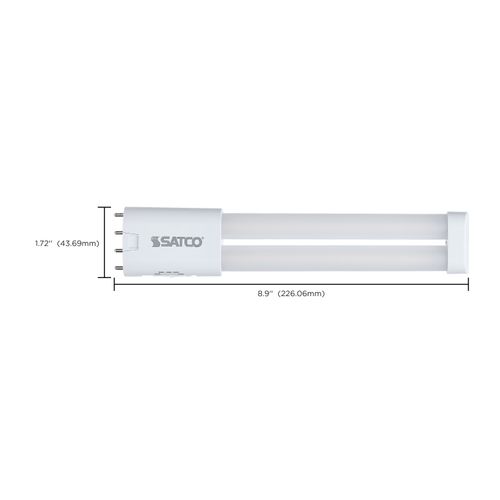 Main product image of 8.5W PLL LED, 2G11 Base, 30K/35K/40K/50K/65K CCT Selectable, Ballast Bypass, 120-277V (10 Pack)