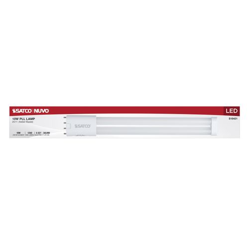 Main product image of 10W PLL LED, 2G11 Base, 30K/35K/40K/50K/65K CCT Selectable, Ballast Bypass, 120-277V (10 Pack)