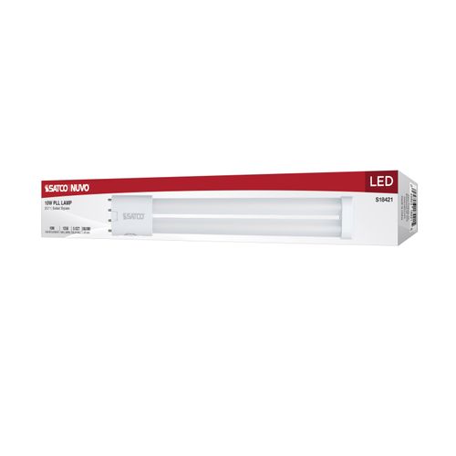 Main product image of 10W PLL LED, 2G11 Base, 30K/35K/40K/50K/65K CCT Selectable, Ballast Bypass, 120-277V (10 Pack)