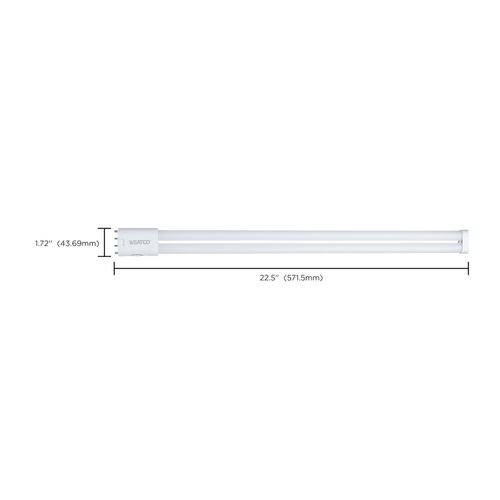 Main product image of 20W PLL LED, 2G11 Base, 30K/35K/40K/50K/65K CCT Selectable, Ballast Bypass, 120-277V (10 Pack)