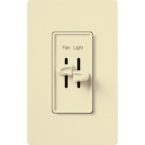 Main product image of Skylark Dual Dimmer Switch and 3-Speed Fan Control, 300W Incand./Halogen and 1.5A Fan, No Almond