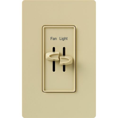 Main product image of Skylark Dual Dimmer Switch and 3-Speed Fan Control, 300W Incand./Halogen and 1.5A Fan, No Ivory