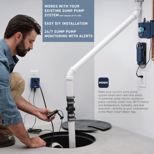 Main product image of Smart Sump Pump Monitor Leak Detection System, S2000ESUSA