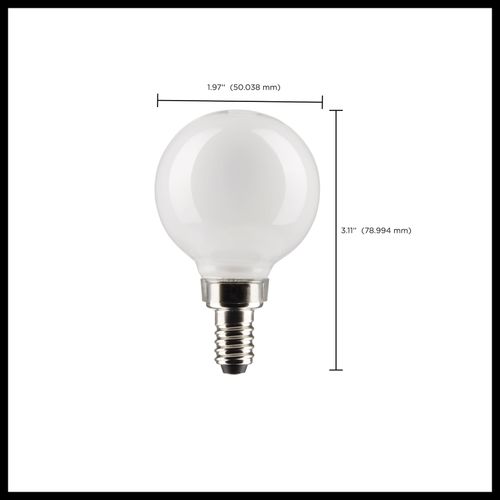 Main product image of 3 Watt G16.5 LED Bulb - White - Candelabra base - 90 CRI - 2700K - 120 Volt (8 Pack)