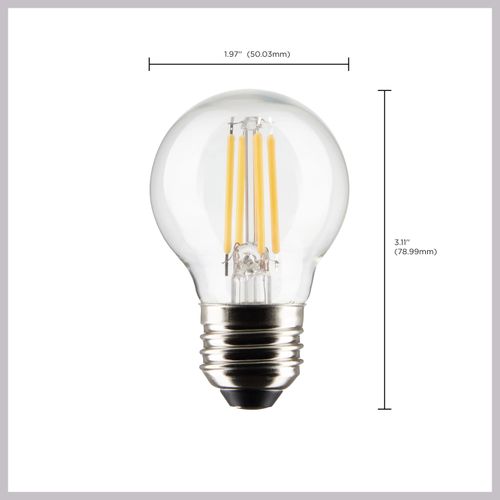 Main product image of 4 Watt G16.5 LED Bulb - Clear - Medium base - 90 CRI - 2700K - 120 Volt (6 Pack)