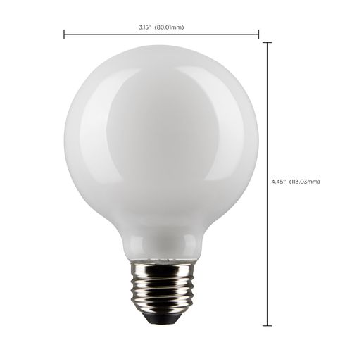 Main product image of 6 Watt G25 LED Bulb - White - Medium base - 90 CRI - 4000K - 120 Volt (5 Pack)