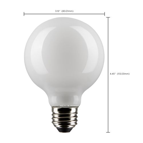 Main product image of 6 Watt G25 LED Bulb - White - Medium base - 90 CRI - 2700K - 120 Volt (6 Pack)
