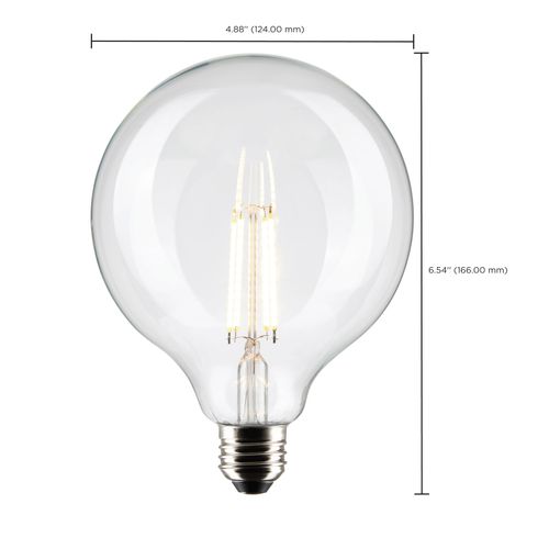 Main product image of 8 Watt G40 LED Bulb - Clear - Medium base - 90 CRI - 4000K - 120 Volt (4 Pack)