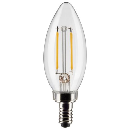 Main product image of 3 Watt B11 LED Bulb - Clear - Candelabra base - 90 CRI - 2700K - 120 Volt (8 Pack)