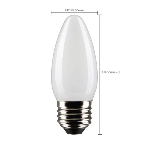 Main product image of 4 Watt B11 LED Bulb - Frost - Medium base - 90 CRI - 2700K - 120 Volt (6 Pack)