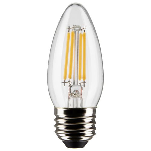 Main product image of 5.5 Watt B11 LED Bulb - Clear - Medium base - 90 CRI - 2700K - 120 Volt (5 Pack)