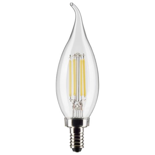 Main product image of 4 Watt CA10 LED Bulb - Clear - Candelabra base - 90 CRI - 2700K - 120 Volt (6 Pack)