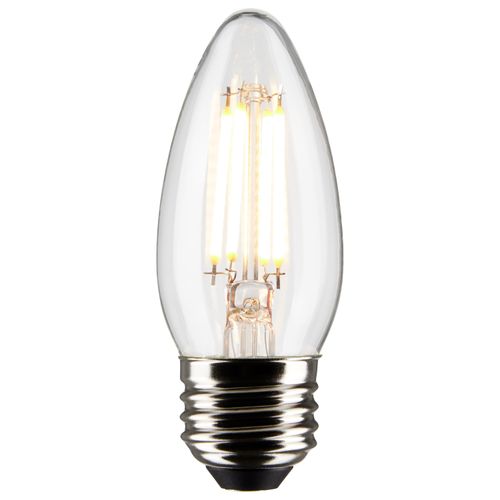 Main product image of 4 Watt B11 LED Bulb - Clear - Medium base - 90 CRI - 2700K - 120 Volt (9 Pack)