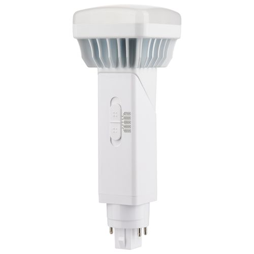 Main product image of 9 Watt PL 4-Pin LED Bulb - 1100 Lumens - G24q Base - CCT Selectable - White Finish - 120-277 Volts (2 Pack)