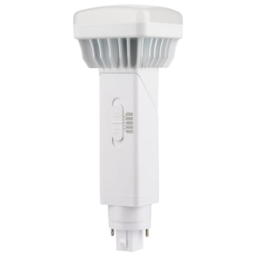 Main product image of 9 Watt PL 2-Pin LED Bulb - 1100 Lumens - G24d Base - CCT Selectable - White Finish - 120-277 Volts (2 Pack)
