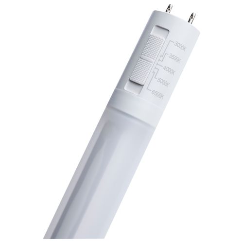 Main product image of 11W T8 LED, 36", 30K/35K/40K/50K/65K CCT Selectable, G13 Base, Ballast Type A/B, Frost Finish, 120-277V, Glass with PET Coating (25 Pack)