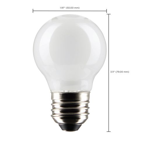 Main product image of 4.5 Watt G16.5 LED Bulb - White - Medium Base - 2700K - 350 Lumens - 120 Volt (10 Pack)