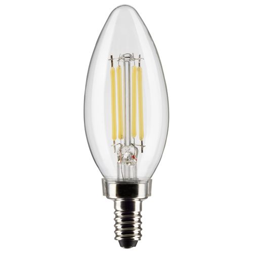Main product image of 5.5 Watt B11 LED Bulb - Clear - Candelabra Base - 2700K - 500 Lumens - 120 Volt (10 Pack)