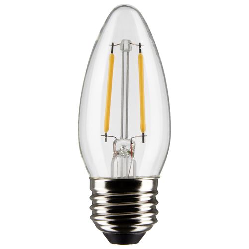 Main product image of 3 Watt B11 LED Bulb - Clear - Medium Base - 2700K - 250 Lumens - 120 Volt (10 Pack)