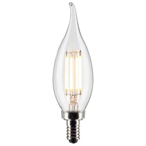 Main product image of 3 Watt CA10 LED Bulb - Clear - Candelabra Base - 2700K - 200 Lumens - 120 Volt (10 Pack)