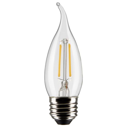 Main product image of 3 Watt CA10 LED Bulb - Clear - Medium Base - 2700K - 250 Lumens - 120 Volt (10 Pack)