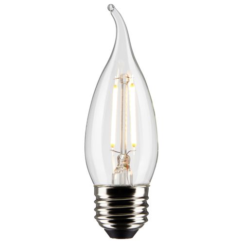 Main product image of 3 Watt CA10 LED Bulb - Clear - Medium Base - 2700K - 250 Lumens - 120 Volt (10 Pack)