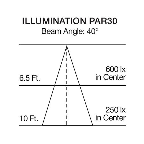Main product image of 20.5 Watt PAR30 High Lumen LED Bulb - Long Neck - 4000K - Medium base - 120 Volt (2 Pack)