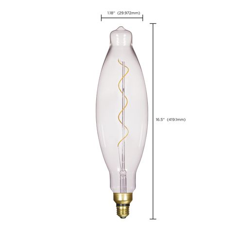 Main product image of 4 Watt BT38 LED vintage style Bulb - Clear - 25000 Average rated hours - Medium Base - 120 Volt (1 Pack)