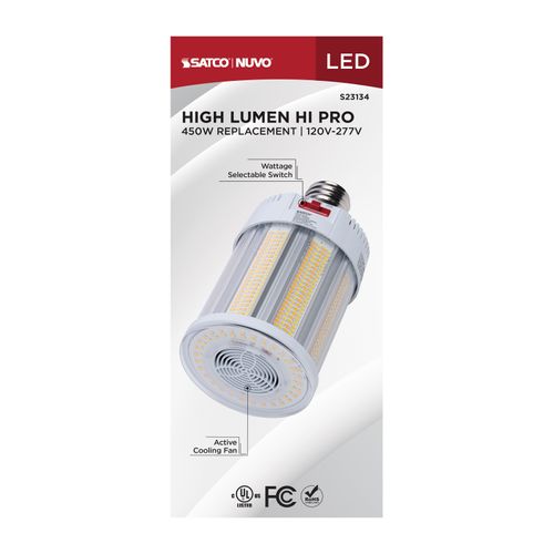 Main product image of 150/115/80W, 30K/40K/50K CCT, Field Selectable LED, Corncob, Mogul Extended Base, 120-277V, 450W HID Replacement