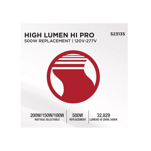 Main product image of 200/150/100W, 30K/40K/50K CCT, Field Selectable LED, Corncob, Mogul Extended Base, 120-277V, 500W HID Replacement
