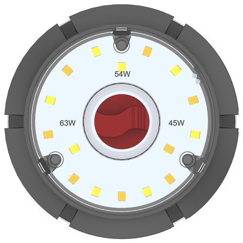 Main product image of 63/54/45 Wattage Selectable - LED HID Replacement Bulb - CCT Selectable - Type B - Ballast Bypass - Extended Mogul base - 100-277 Volt - ColorQuick Technology - PowerQuick Technology (1 Pack)