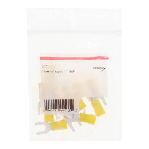 Main product image of Insulated Spade Solderless Terminal, 12-10 AWG (12 Pack)