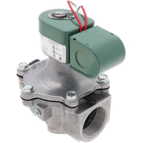 Main product image of 1-1/2" Threaded Normally Closed 2-Way Pilot Operated Gas Shutoff Valve (120V)