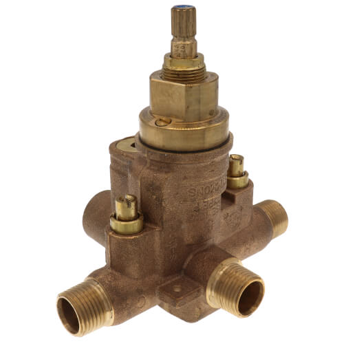 Main product image of 1/2" Temptrol Pressure Balancing Tub/Shower Valve Body With Volume Control and Easy Service Stops