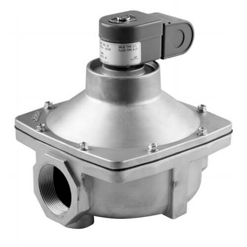 Main product image of 2" Threaded Normally Open 2-Way Pilot Operated Gas Shutoff Valve (24V)