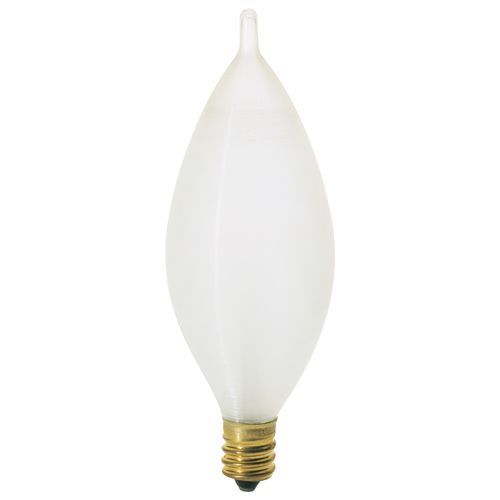 Main product image of 25 Watt C11 Incandescent Bulb - Spun White - 4000 Average rated hours - 160 Lumens - Candelabra base - 120 Volt (10 Pack)