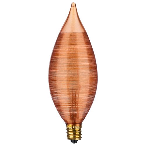 Main product image of 25 Watt C11 Incandescent Bulb - Spun Amber - 4000 Average rated hours - Candelabra base - 120 Volt (10 Pack)