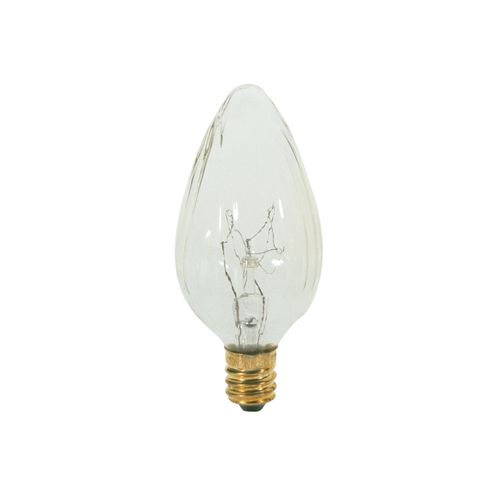 Main product image of 15 Watt F10 Incandescent Bulb - Clear - 1500 Average rated hours - 110 Lumens - Candelabra base - 120 Volt (12 Pack)
