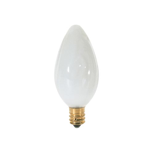 Main product image of 15 Watt F10 Incandescent Bulb - White - 1500 Average rated hours - 90 Lumens - Candelabra base - 120 Volt (12 Pack)