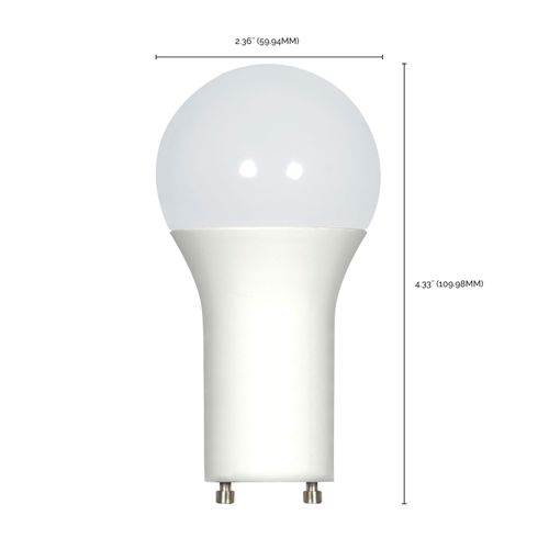 Main product image of 11.5 Watt - A19 LED Bulb - 90CRI - 4000K - GU24 base - 220 deg. Beam Angle - 120 Volt - 1100 Lumens - CEC (5 Pack)