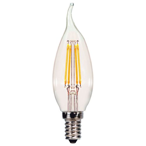 Main product image of 4 Watt CA11 LED Bulb - Clear - Candelabra base - 2700K - 350 Lumens - 120 Volt (8 Pack)