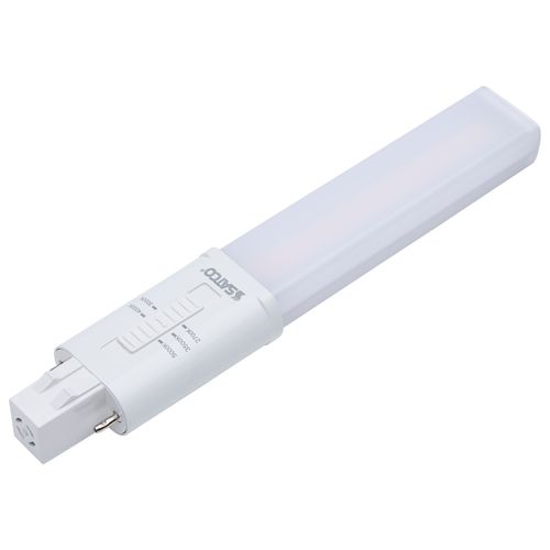 Main product image of 6W LED PL 2-PIN, GX23 Base, 27K/30K/35K/40K/50K CCT Selectable, 120-277V, Type B, Ballast Bypass (10 Pack)