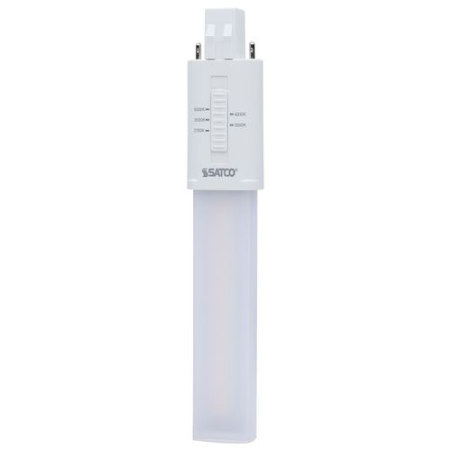 Main product image of 6W LED PL 2-PIN, GX23 Base, 27K/30K/35K/40K/50K CCT Selectable, 120-277V, Type B, Ballast Bypass (10 Pack)