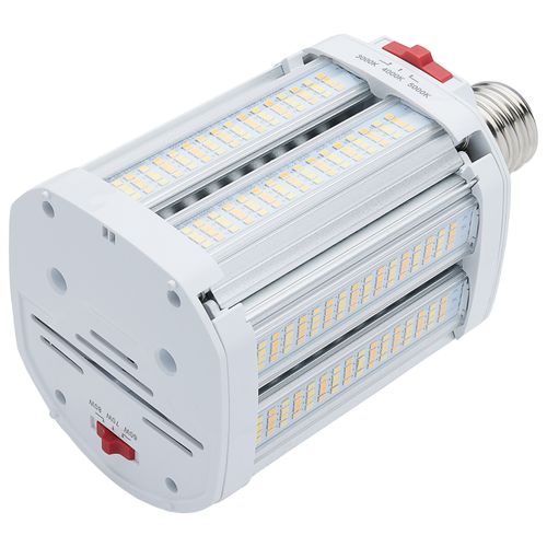 Main product image of LED Shoe Box Lamp - 60/70/80 Wattage Selectable - 3K/4K/5K CCT Selectable - 120-277 Volt - White Finish (1 Pack)